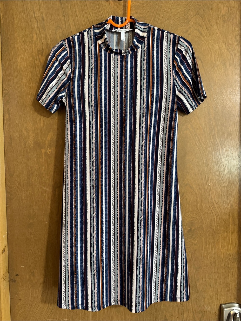 BCBGeneration Striped Knit Top in Navy, White & Rust